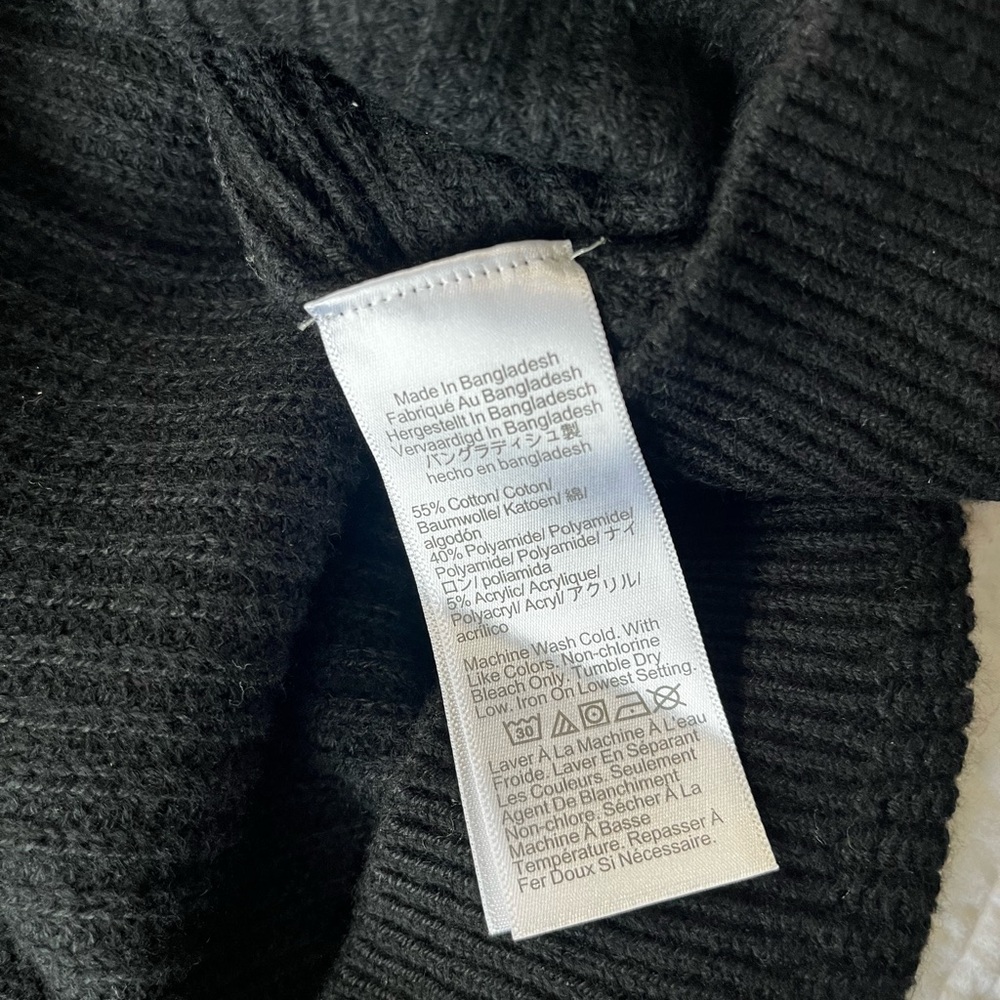 J. Crew Black Sweater with Gold Button Details - Picture 5 of 8